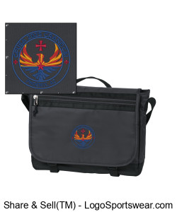 Port Authority� Nailhead Messenger Bag Design Zoom